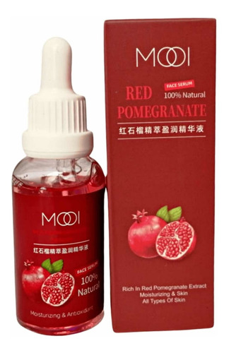 Serum Suero Granada Roja Hidratante Nutre Previene Acné 30ml Momento de aplicación Día/Noche Tipo de piel Todo tipo