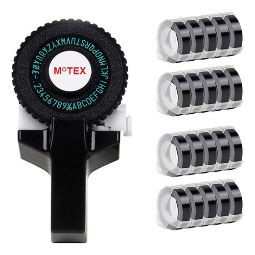 Impresora De Etiquetas Manual En Relieve Negra Motex E101 Co