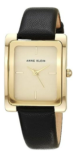 Reloj De Correa De Cuero Para Mujer Anne Klein