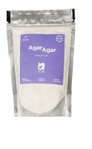 Imagen 1 de 3 de Agar Agar Premium 100gr.