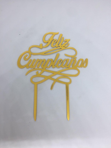 Imagen 1 de 2 de Cartel Decorativo Para Torta Feliz Cumpleaños Fiesta