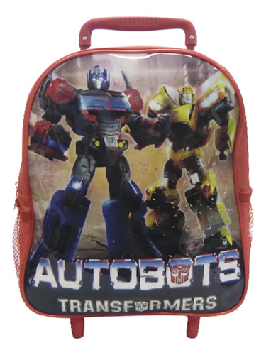 Mochila Infantil Transformers 30 X 24 X 20 Cm Escolar Ruedas