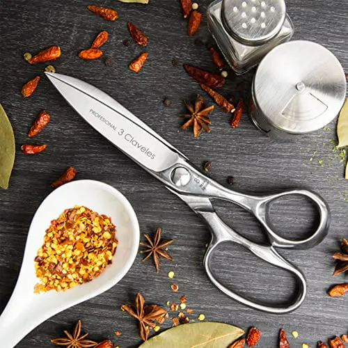 Tijeras De Cocina Profesionales 3 Claveles 423, Acero Inoxid