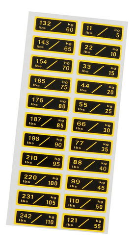 5 Etiquetas De Pila De Peso, Pegatinas De Peso De 11-242