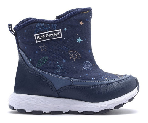 Botas Hush Puppies Fleet Azul De Niñas