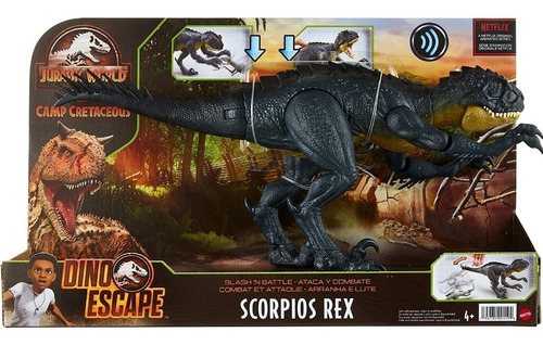 Imagen 1 de 5 de Jurasicc World Scorpios Rex Camp Cretaceou Dino Escape 