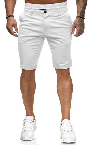 T Bermuda De Gabardina Stretch Para Caballero 6 Colores