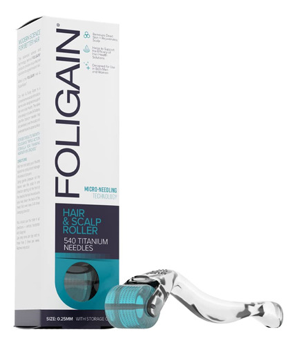 Foligain Rodillo Para Cabello Y Cuero Cabelludo Con 540 Agu.