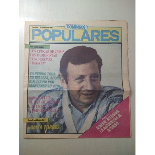 Luis Landriscina - Domingos Populares 7 De Febrero De 1988