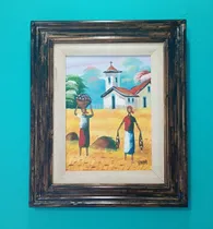 Comprar O S.t Com Moldura Em Madeira   Mulheres Na Lavoura  