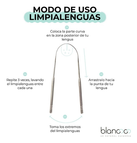 Limpia Lenguas De Acero Inoxidable By Blancoco