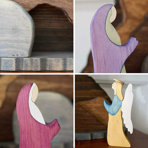 Set De Natividad De Madera Para Pascua: La Cena De Jesús Cri