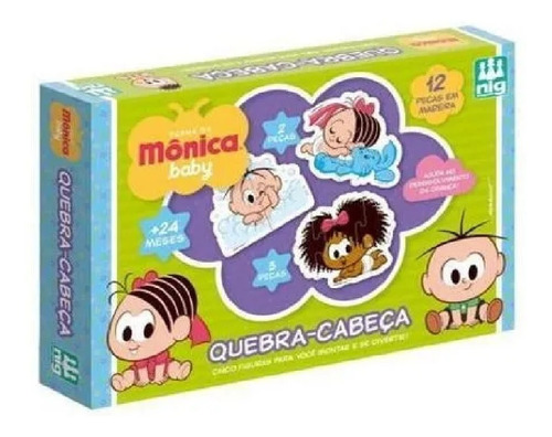 Brinquedo Educativo Quebra Cabeca Turma Da Monica Baby Nig