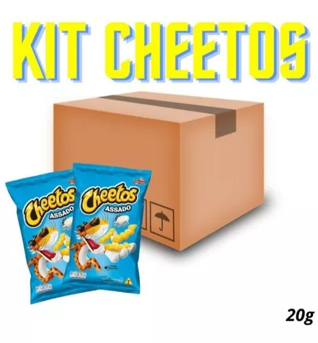 Biscoitos Salgadinhos Elma Chips Cheetos requeijao Caixa c/ 30 De