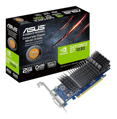 Placa De Video Asus Geforce Pci-e Gt 1030 Csm Gddr5 2gb 0db