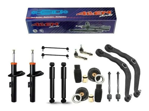 Kit Suspensão Amortecedor Coxim Axial Peugeot 206 207 Novo