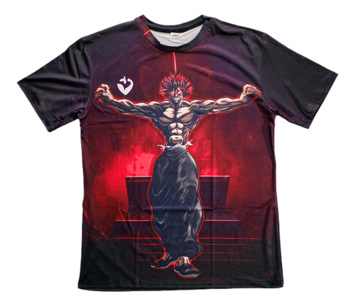 Playera Baki Yuhiro Espalda Camiseta Oversized Gym