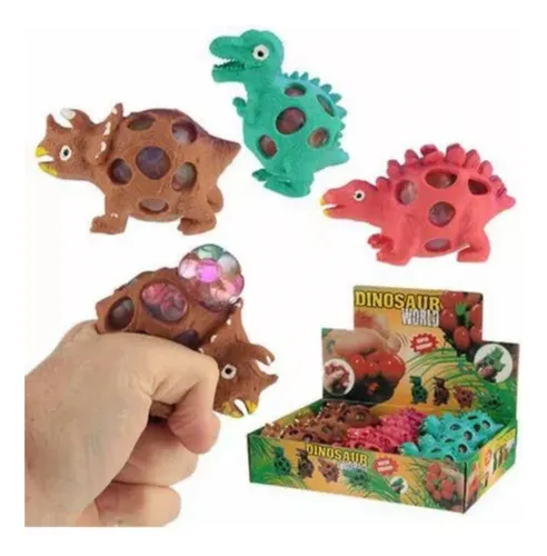Dinosaurio Antiestres Display X 12 De 3 Tipos Para Escoger