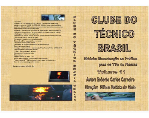 Dvd Clube Do Tecnico Brasil 11 Manutencao Na Pratica Para Tv