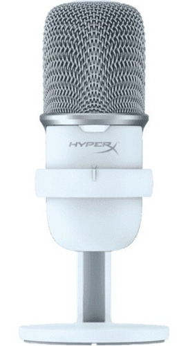 Micrófono Gaming Hyperx Solocast White Usb Para Pc/ps4 Color Blanco