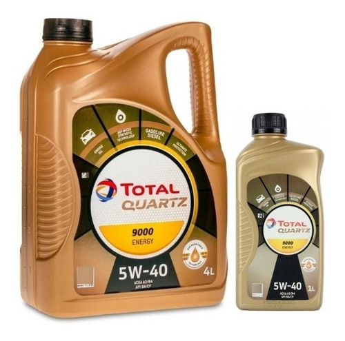 Aceite Total Quartz 9000 5l Peugeot 206 1.6 8v N 2007