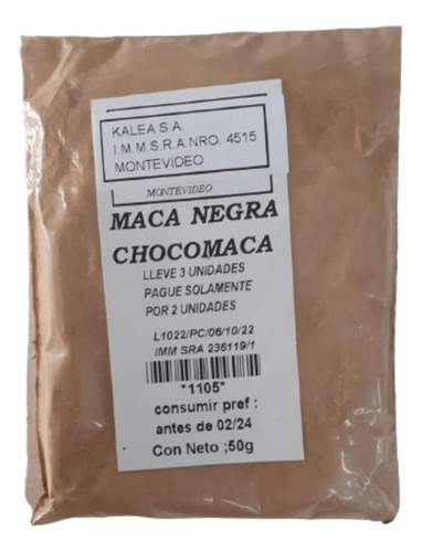 Maca Negra - Choco Maca Lleve 3 Pague Solo 2