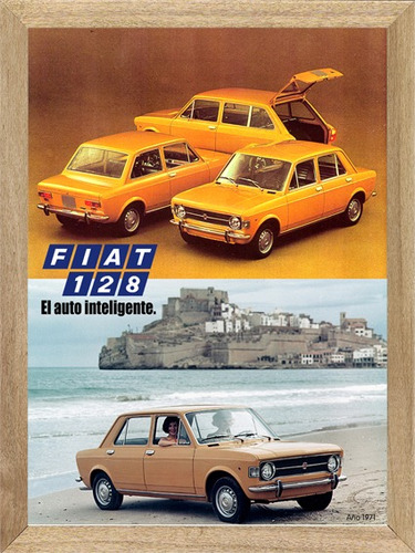 Fiat 128 Cuadros Posters Carteles Publicidades  L287