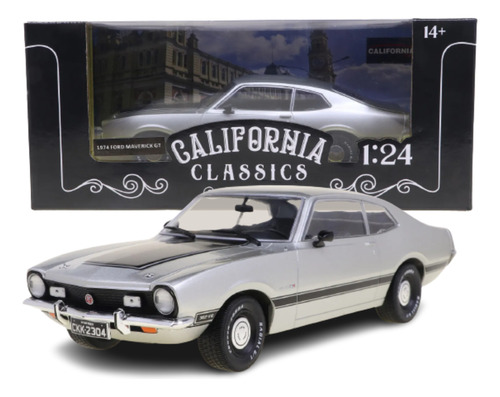 Miniatura California Toys 1974 Ford Maverick Gt 1:24 Prata