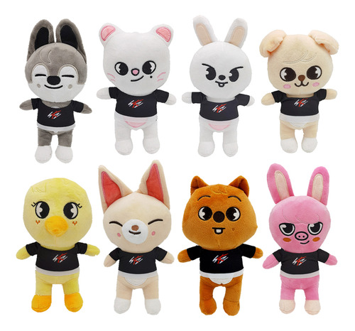 Muñeco Peluche Stray Kid Skzoo 8 Unidades Pack