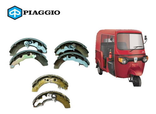 Kit De Balatas Para Motocarro Piaggio 2016-2022 (2trasy1del)