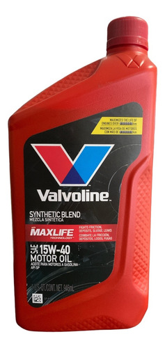 Aceite 15w40 Semi Sintetico Maxlife Valvoline