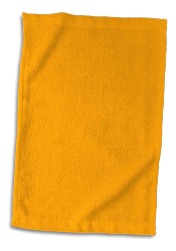 Toalla 3d Rose Trendy Amarillo Naranja, 15 X 22