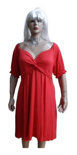 Imagen 2 de 4 de Espectacular Vestido Ecotado Sexy Talles Grandes Especiales