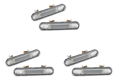 3 Pares De Luces Led Para Matrícula De Coche W124, W201 Y W2