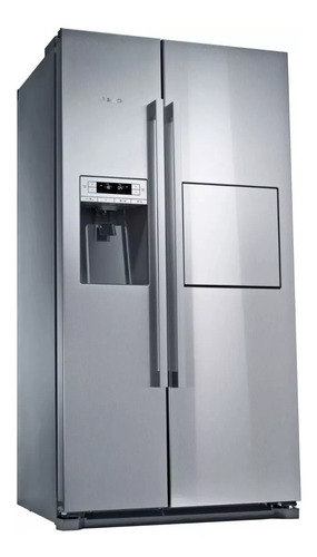 Heladera con freezer Bosch Serie 6 KAG90A color acero inoxidable antihuellas con capacidad de 522L