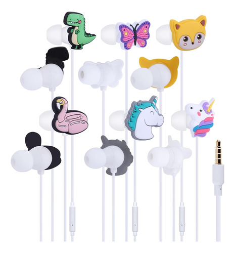 Qearfun Auriculares Silicona Dibujos Animados Niños, 6 Con Y