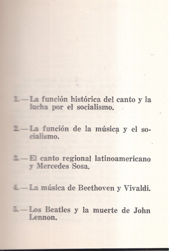 La Función Histórica De La Música Y El Canto - J. Posadas (Usado)