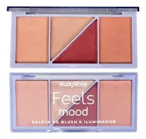 Comprar Paleta Feels Mood Rubor Blush Iluminador Makeup Ruby Rose