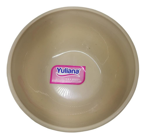 3 Bowls Tazón Plato Hondo 500ml Plástico Resistente Beige