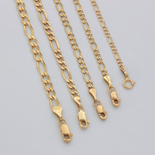 Imagen 4 de 6 de Pulsera Hombre Oro 10k Tejido 3x1