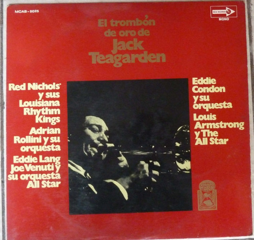 Disco Vinilo El Trombón De Oro De Jack Teagarden 