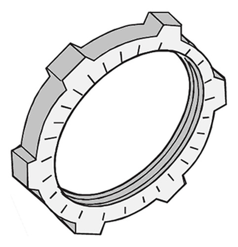 15 Contratuercas Anclo Metálicas Zamac 1 1/4 32mm Manc-ct114
