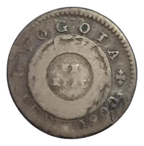Moneda Coleccionable Colombia 1 Real 1847 (Usado)