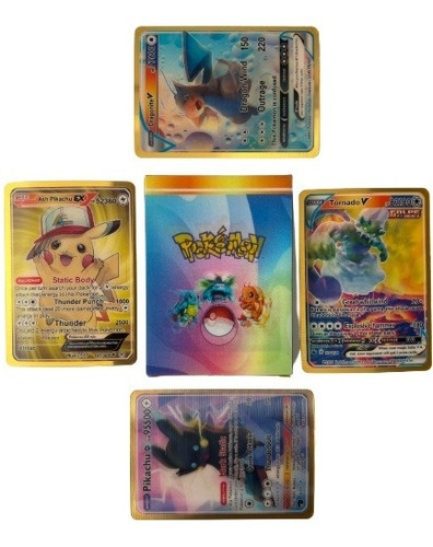 Kit De Cartas 3d Pokemon Magicas Metalizadas Album Incluido