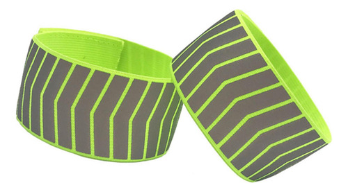 . 2 Brazaletes Reflectantes Verdes For Correr