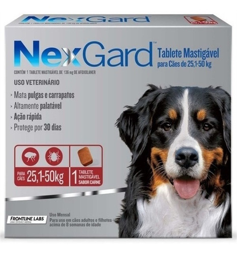 Nex Gard 25 - 50 Kilos Antipulgas Perros