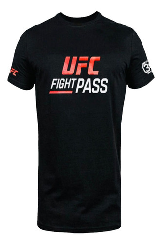 Remera Ufc Fight Pass Manga Corta Estampa Vinilo