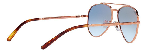 Lente De Sol Ray-ban New Aviator 0rb3625 Unisex New Aviator Plata Clear Gradient Blue Rose Gold Rose Gold