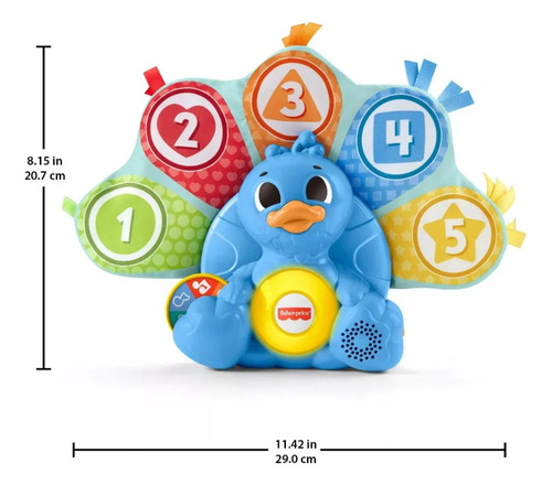 Fisher-price Linkimals Juguete Pavo Real Plumas Coloridas