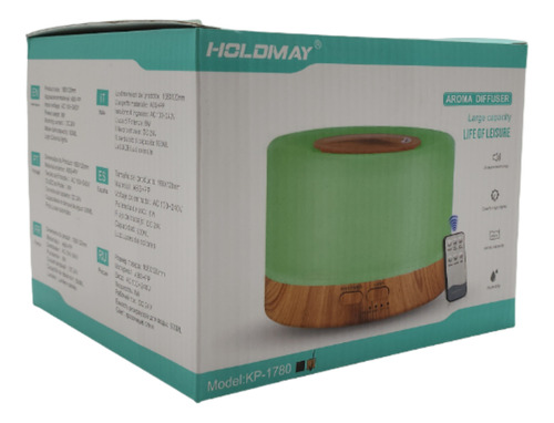 Humidificador Lampara Led Usb De Aromas Diseño Madera